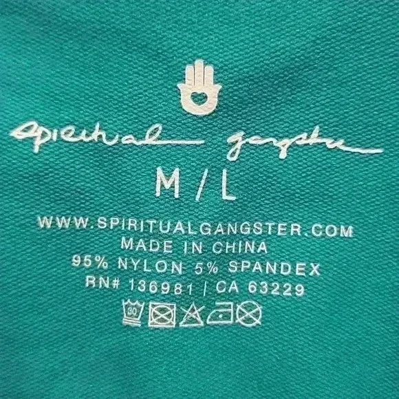 Spiritual Gangster Seamless Crop Top Size M/L - Picture 4 of 5